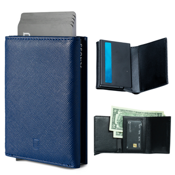 Dean Wallet - Full Grain Saffiano Leather, Tri-fold