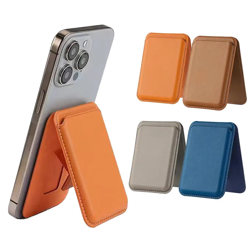 Foldable Magnetic Wallet Stand