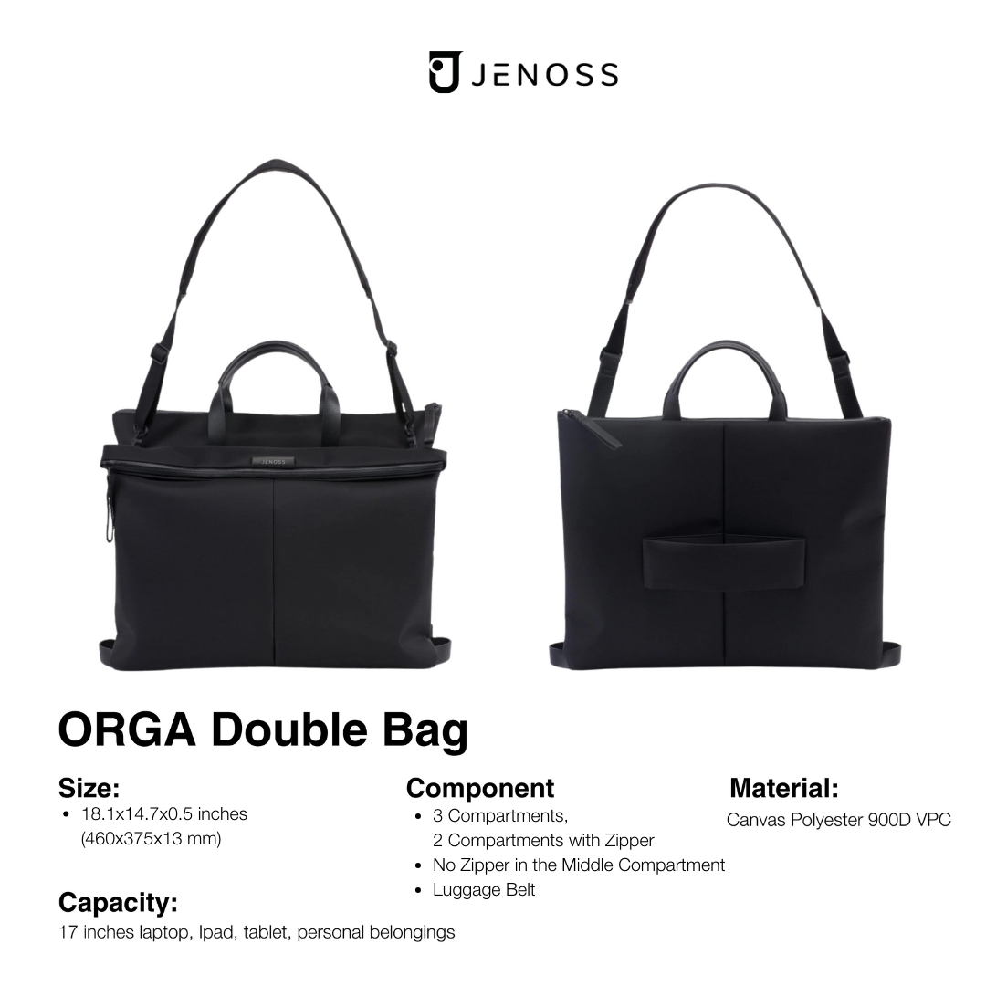 Orga Double Bag Sleek Black