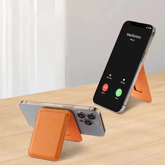 Foldable Magnetic Wallet Stand