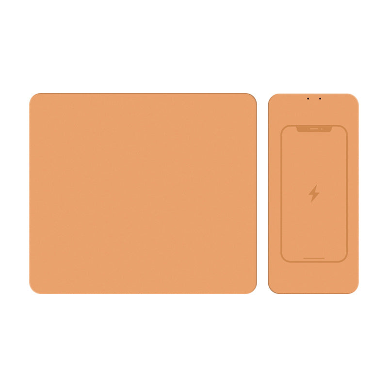 PU Leather Wireless Charging Mouse Pad