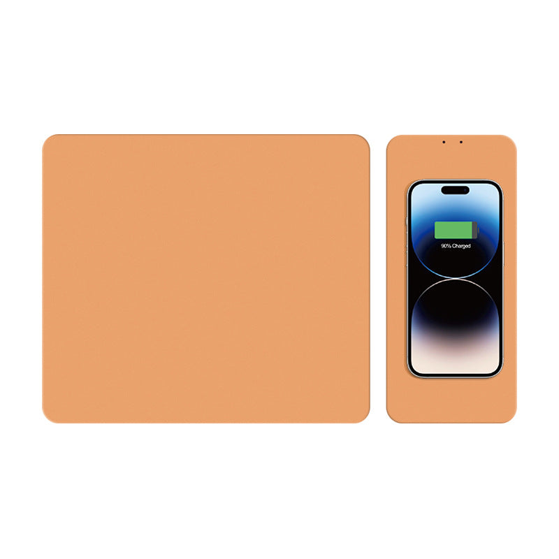 PU Leather Wireless Charging Mouse Pad
