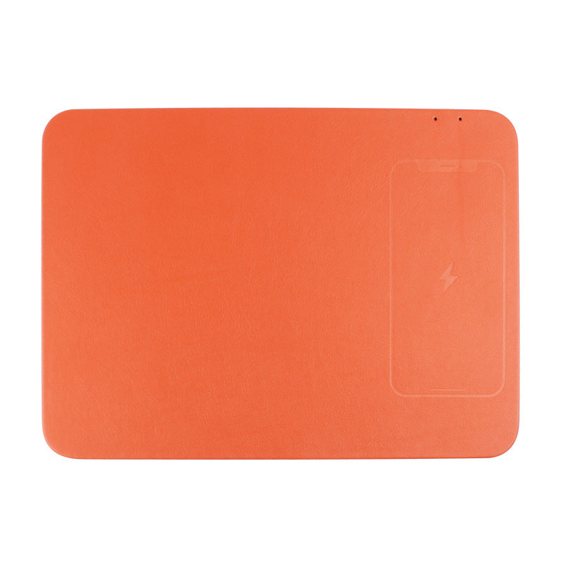 PU Leather Wireless Charging Mouse Pad