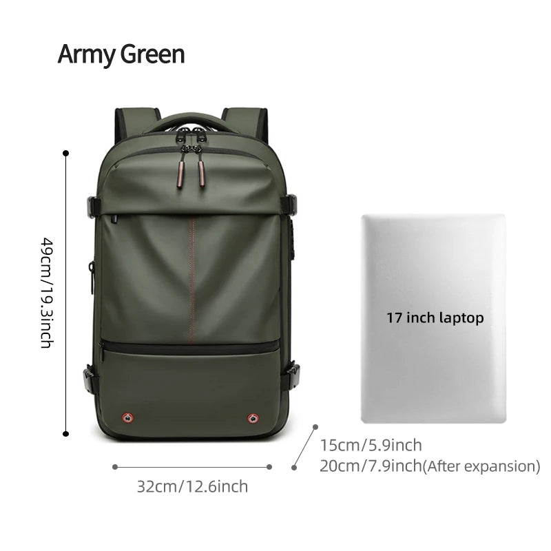 Expandable Vacuum Compression Travel Backpack