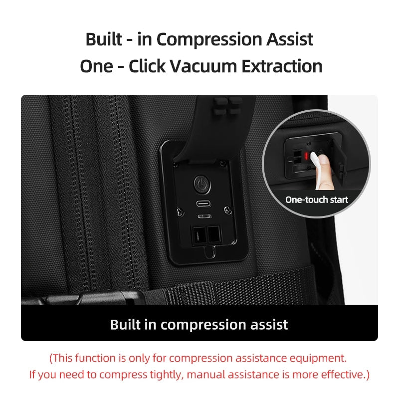 Expandable Vacuum Compression Travel Backpack