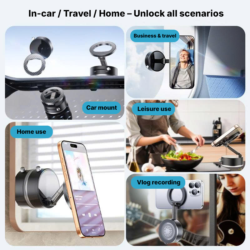 Vacuum Magnetic Suction Phone Holder